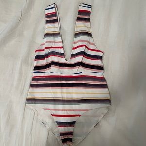 Marysia swim striped one piece swim suit